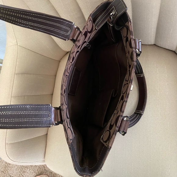 Coach signature satchel, brown - Picture 4 of 7